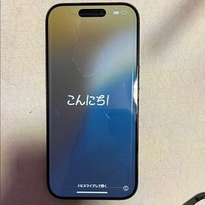 Black Smartphone with Large Display and Thin Bezel